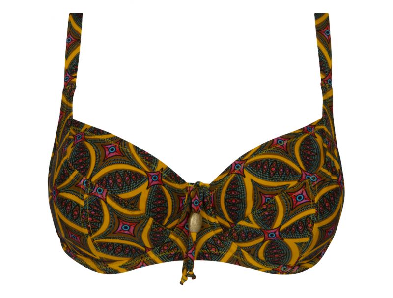 Antigel Niet voorgevormde Bikini met beugel geel 42 D