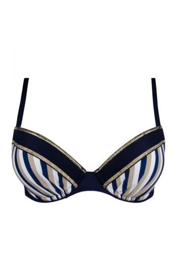 Antigel Push-Up Bikini La belle a bord blauw 38 B