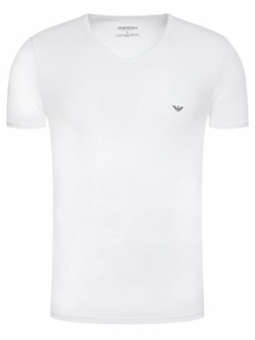 Armani T-shirt V-neck wit Xl -