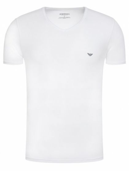 Armani T-shirt V-neck wit L -