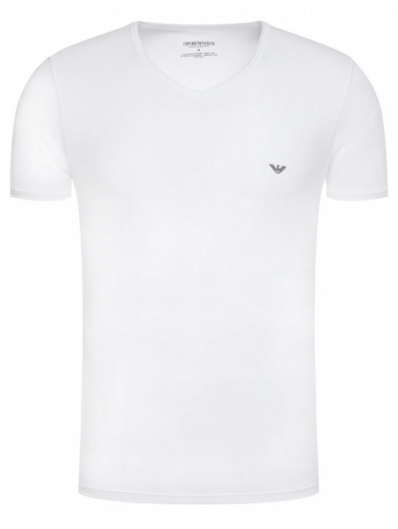 Armani T-shirt V-neck wit L -