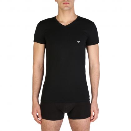 Armani T-shirt V-neck zwart M -