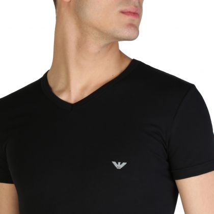 Armani T-shirt V-neck zwart M -