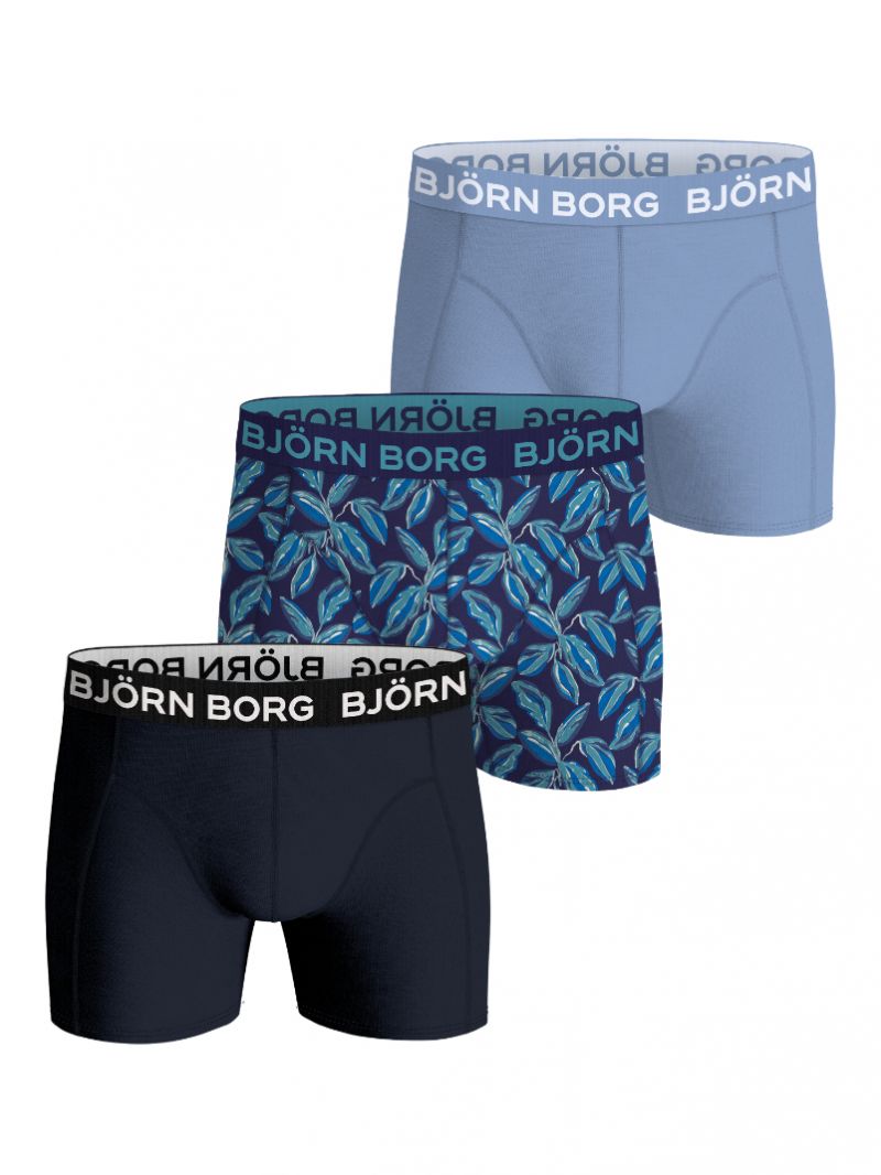 Bjornborg Bamboo cotton blend boxer 3P blauw Xl -