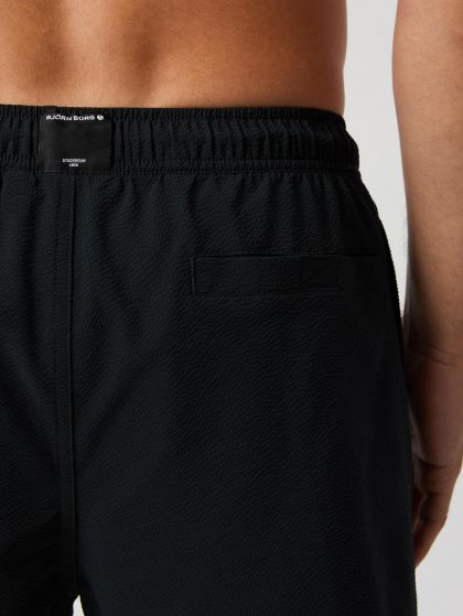 Bjornborg Borg Seersucker swim shorts zwart L -