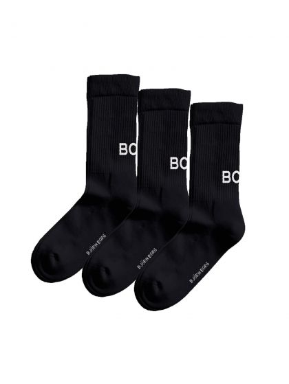 Bjornborg Core crew polyamide sock 3P zwart 41-45 -