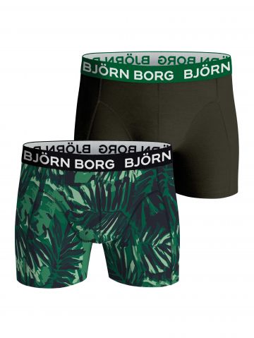 Bjornborg Cotton stretch boxer 2P groen Xxl -
