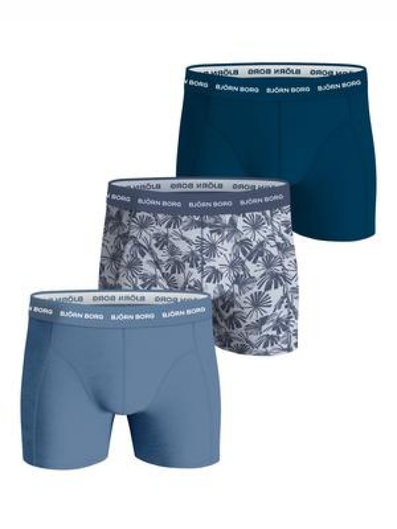 Bjornborg Cotton stretch boxer 3P blauw Xl -