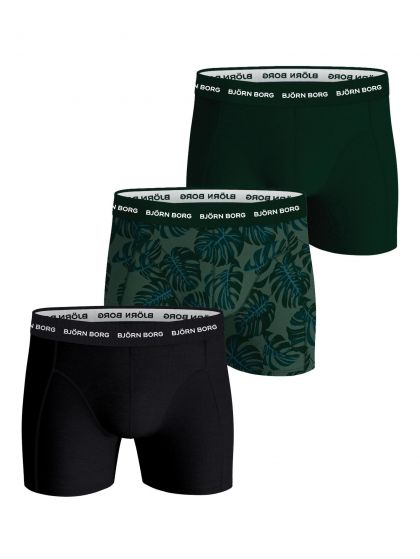 Bjornborg Cotton Stretch boxer 3P groen Xl -