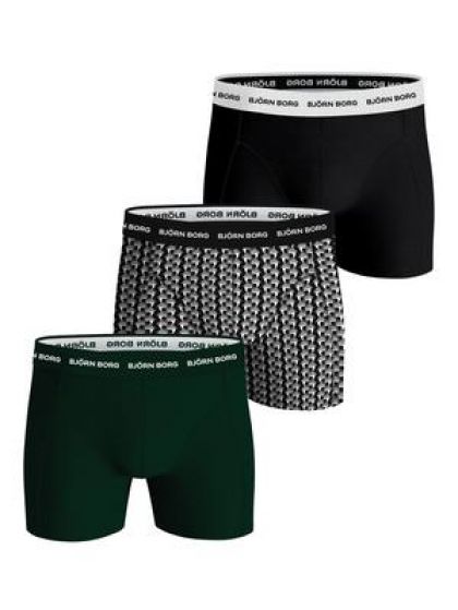 Bjornborg Cotton stretch boxer 3P groen Xl -