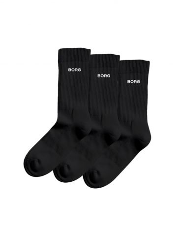 Essential crew sock 3P zwart