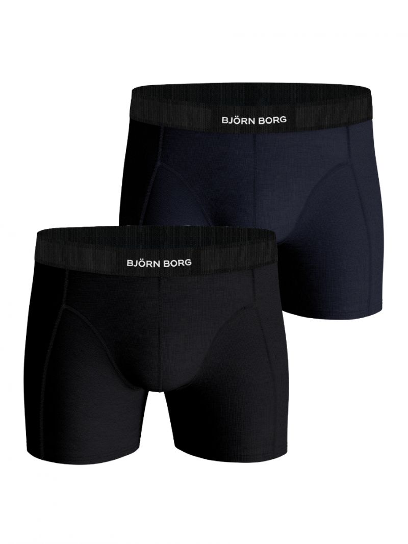 Bjornborg Organic cotton Stretch boxer 2P blauw M -