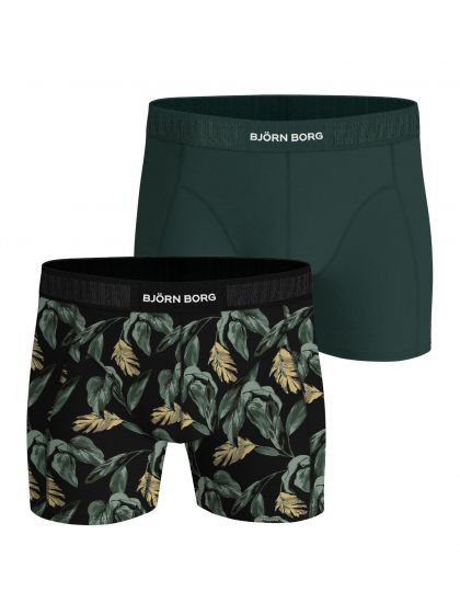 Bjornborg Organic cotton stretch boxer 2P groen Xxl -