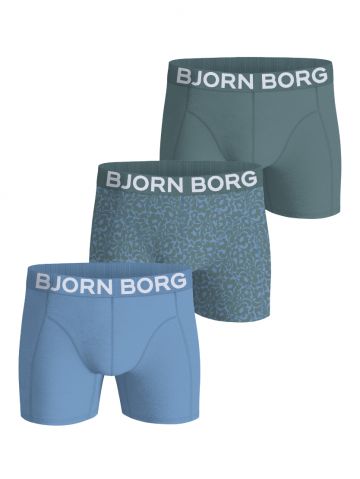 Bjornborg Organic cotton stretch boxer 3P groen Xl -