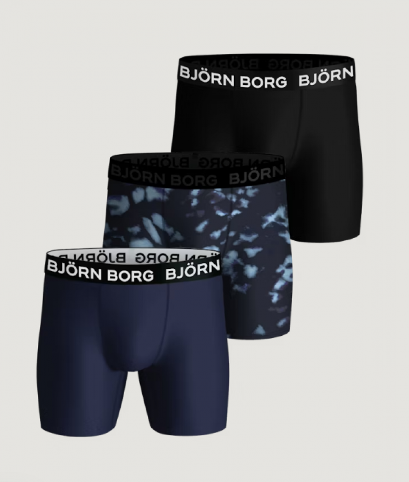 Bjornborg Performance Boxer 3P blauw Xxl -