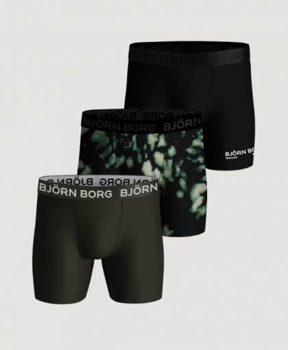 Bjornborg Performance Boxer 3P groen Xxl -
