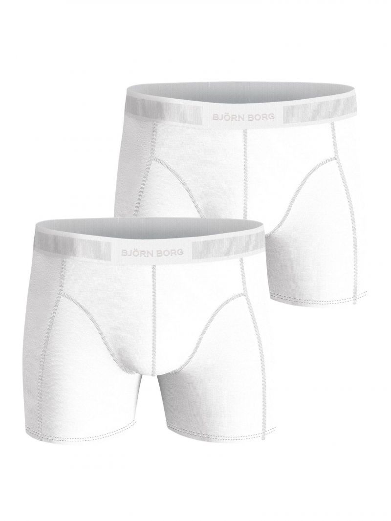 Bjornborg Premium cotton stretch boxer 2P wit S -