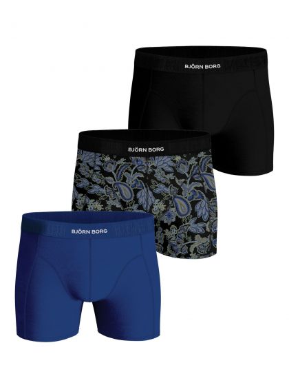Bjornborg Premium cotton stretch boxer 3P blauw M -