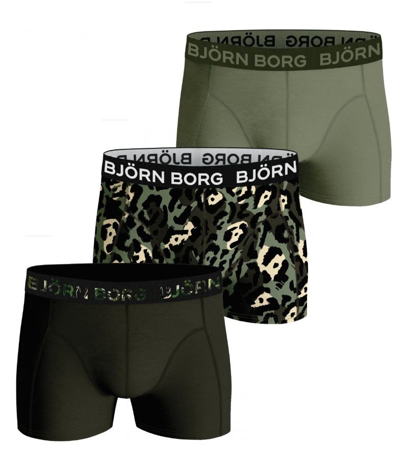 Bjornborg Shorts for Boys 3P groen 146/152 -