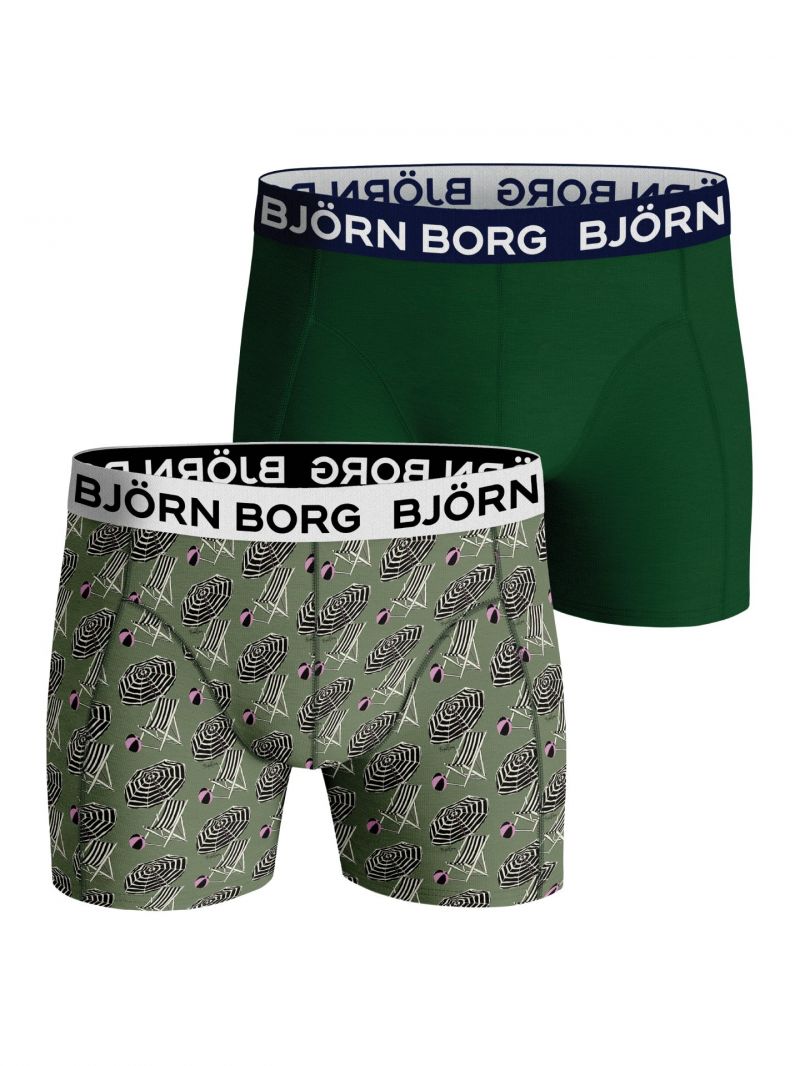 Bjornborg Shorts for Boys Cotton Stretch 2P groen 158/164 -