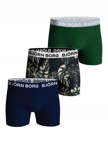 Bjornborg Shorts for Boys Cotton Stretch 3Pack groen 146/152 -