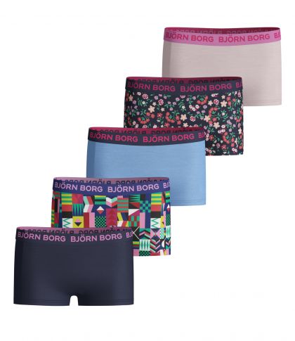 Bjornborg Shorts for Girls 5P multicolor 122/128 -