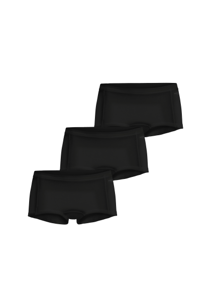 Bjornborg Shorts for Her Cotton Stretch 3P zwart M -