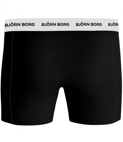 Bjornborg Shorts for Him 3P Cotton Stretch zwart S -