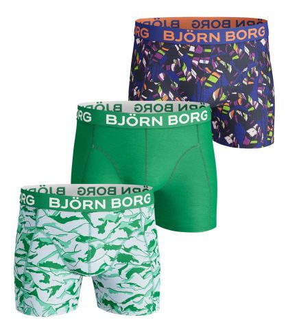 Bjornborg Shorts for him 3P groen L -