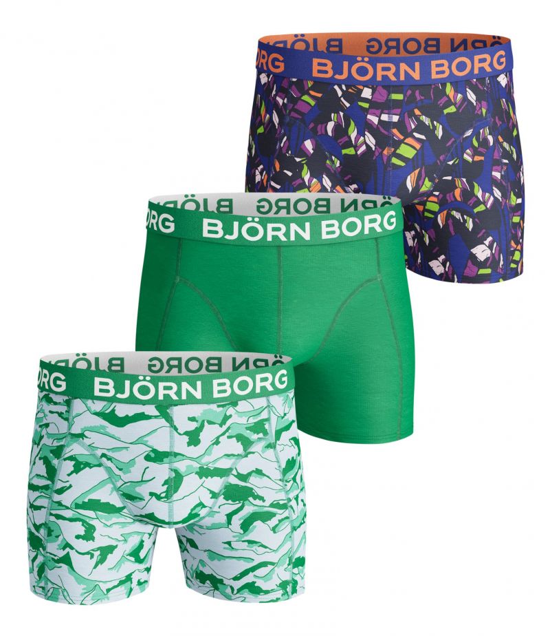 Bjornborg Shorts for him 3P groen L -