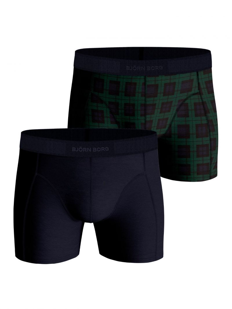 Bjornborg Shorts for Him Combed Cotton 2 Pack blauw M -