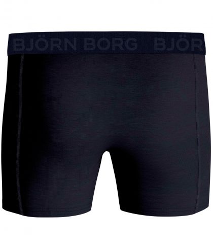Bjornborg Shorts for Him Combed Cotton 2P blauw M -