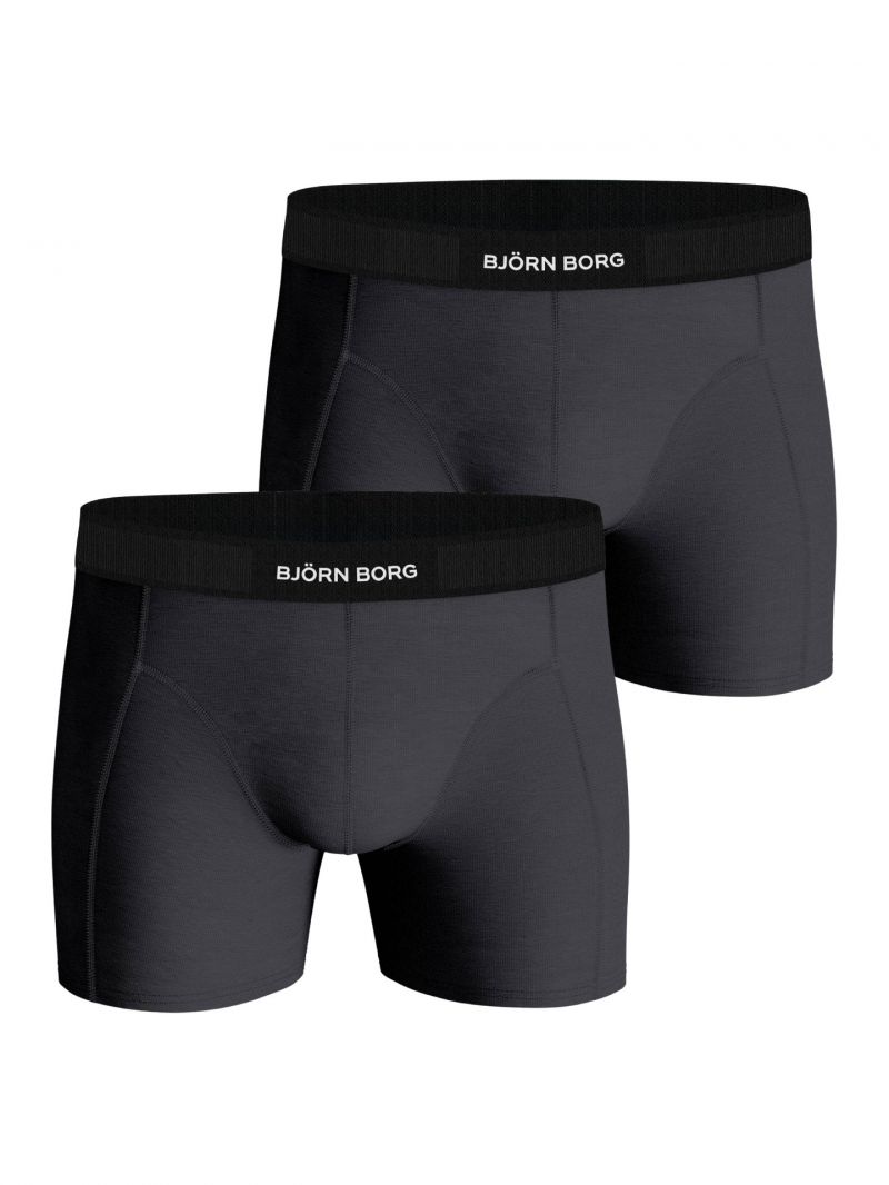 Bjornborg Shorts for Him Combed Cotton 2P grijs M -