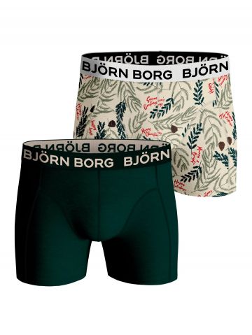 Bjornborg Shorts for Him Combed Cotton 2P groen Xl -