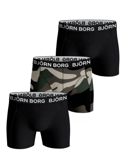 Bjornborg Shorts for Him Combed Cotton 3P zwart L -