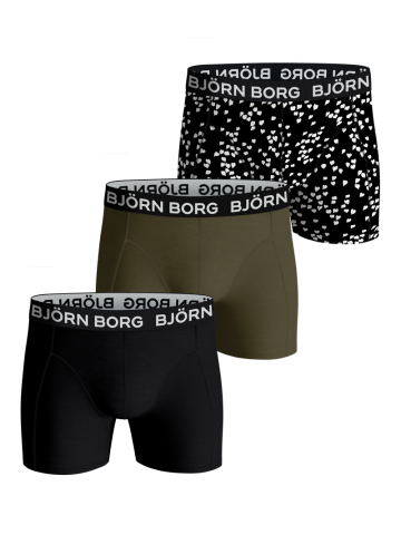 Bjornborg Shorts for Him Combed Cotton 3P zwart Xl -