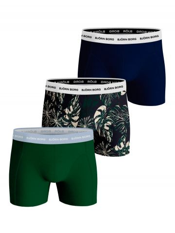 Bjornborg Shorts for Him Cotton Stretch 3Pack groen Xxl -
