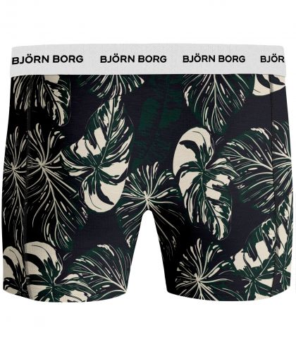 Bjornborg Shorts for Him Cotton Stretch 3Pack groen S -