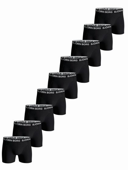 Bjornborg Shorts for Him Cotton Stretch 9-Pack zwart M -