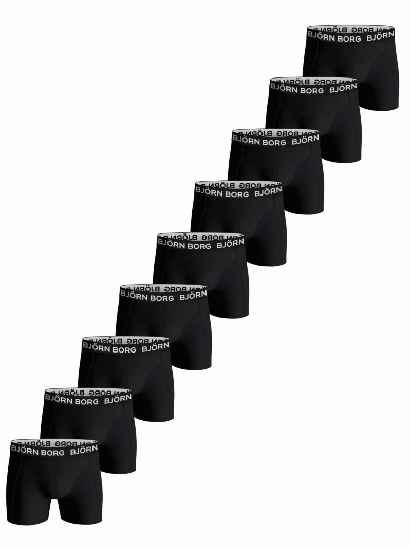 Bjornborg Shorts for Him Cotton Stretch 9-Pack zwart M -