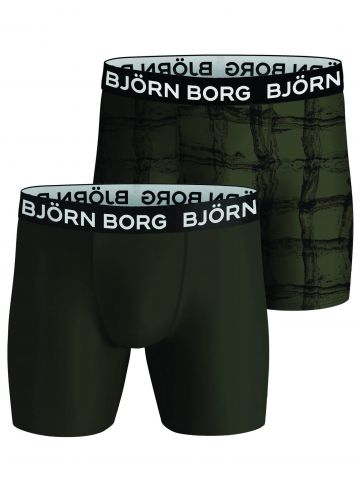 Bjornborg Shorts for Him Performance 2P groen Xl -