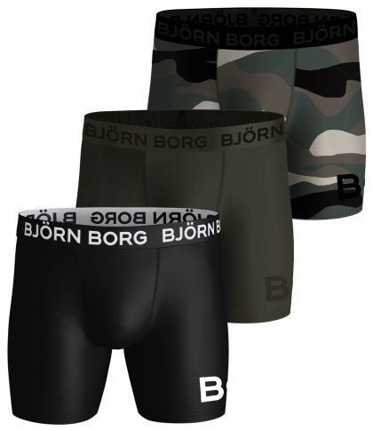 Bjornborg Shorts for Him Performance 3P groen L -