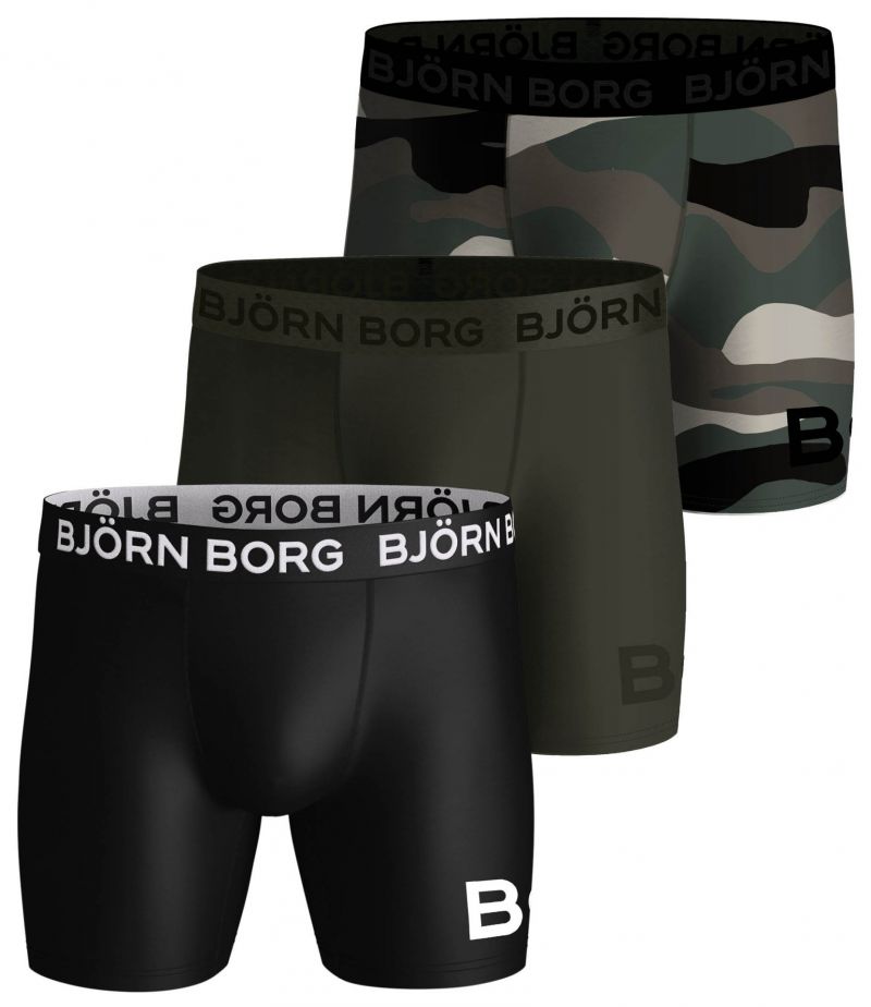 Bjornborg Shorts for Him Performance 3P groen L -