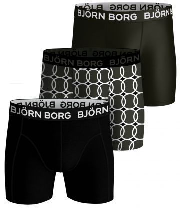 Bjornborg Shorts for Him Performance 3P groen M -