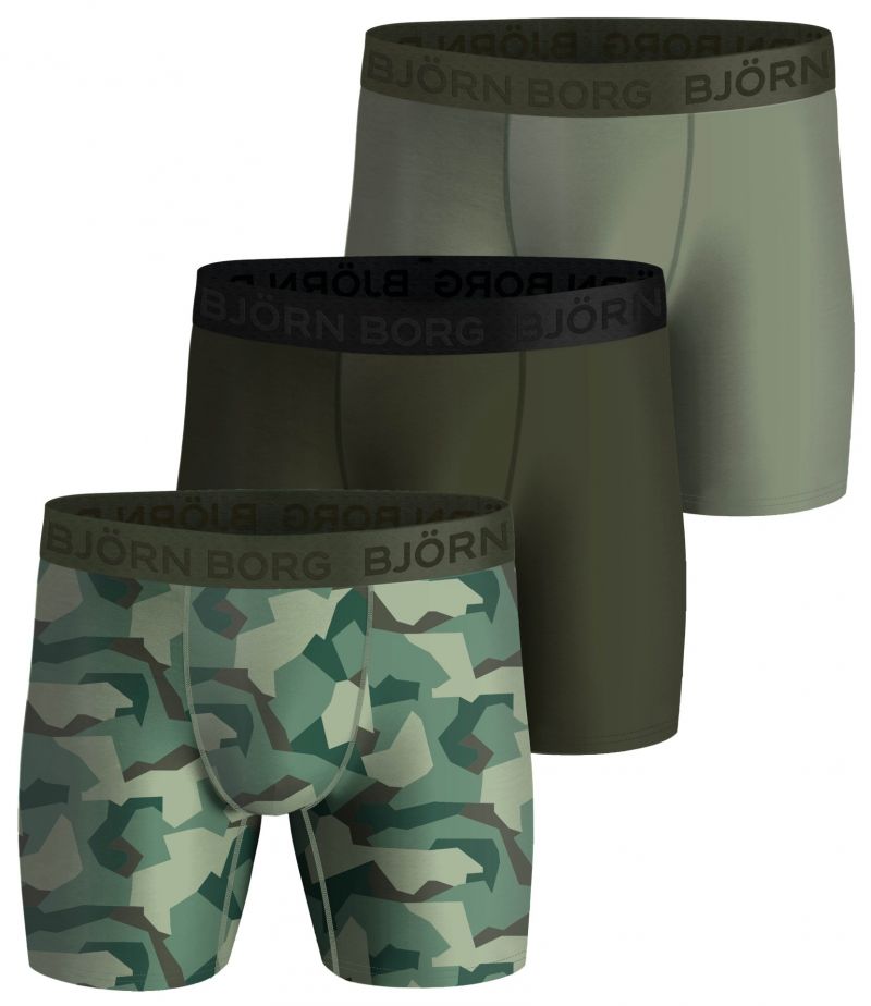 Bjornborg Shorts for Him Performance 3P groen L -