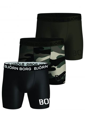 Bjornborg Shorts for Him Performance 3P groen Xl -