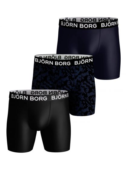 Bjornborg Shorts for Him Performance 3P zwart M -