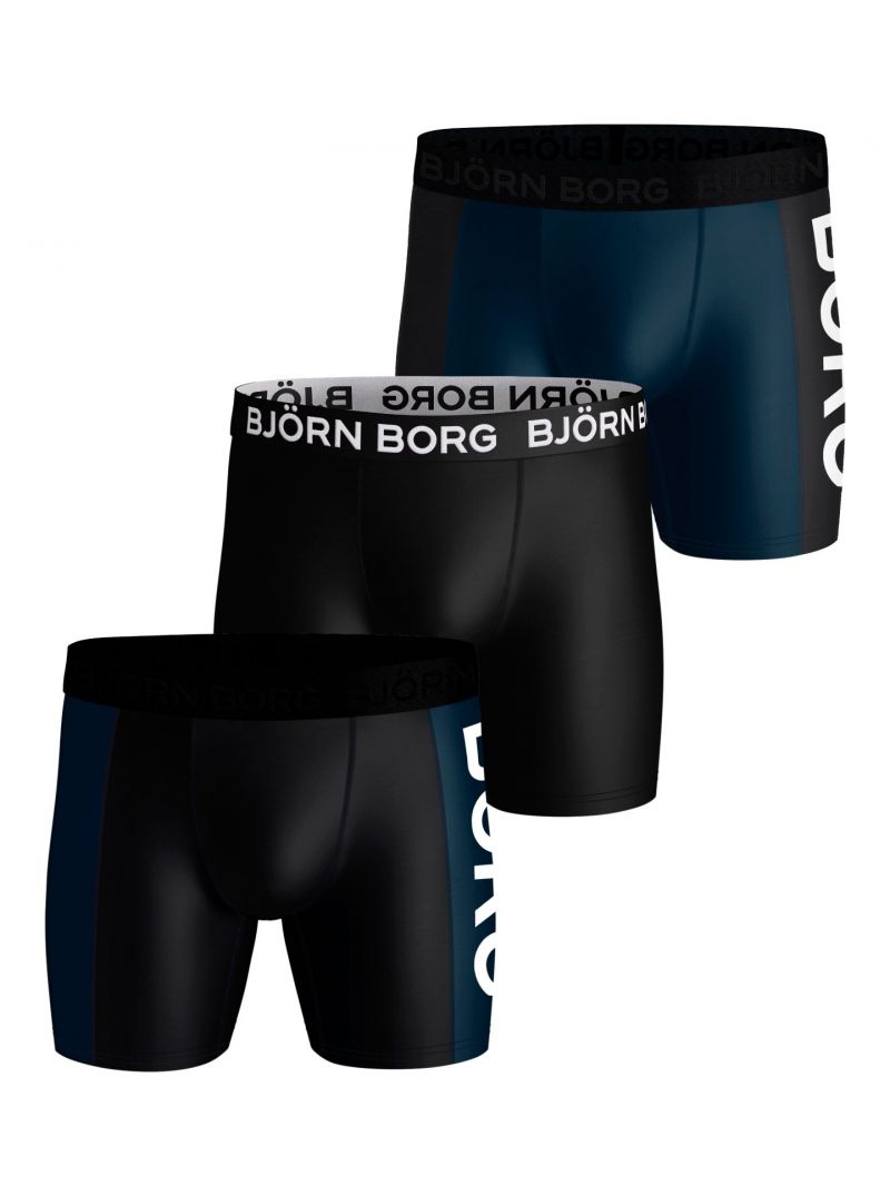 Bjornborg Shorts for Him Performance 3P zwart M -