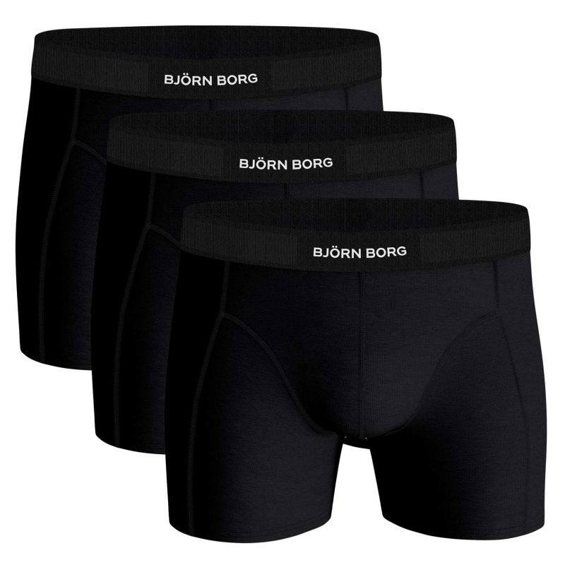 Bjornborg Shorts for Him Premium Cotton Stretch 3P zwart L -