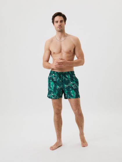 Bjornborg Zwemshort print groen M -